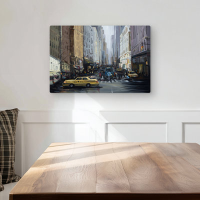 In the City - Industrial Car Metal Print for Home Decor