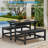 Folding Picnic Outdoor Table Convertible Bench Patio Dining Set-41418051
