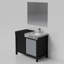 Ensemble de meuble-lavabo noir et gris avec robinet Lexil Zilara