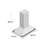 AKDY Steel 350 CFM Convertible Island Range Hood with Baffle Filter