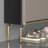 Black Manufactured wood Shoe Storage