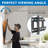 Mount-It Heavy-Duty Tilt TV Wall Mount with Low Profile For Up to 80 in., 175 Lbs. Weight Capacity