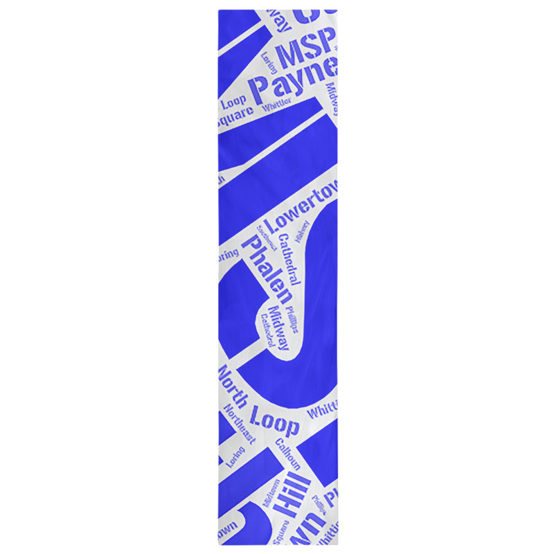 Chemin de table, 90 po x 16 po, Bleu, Minneapolis–Saint Paul