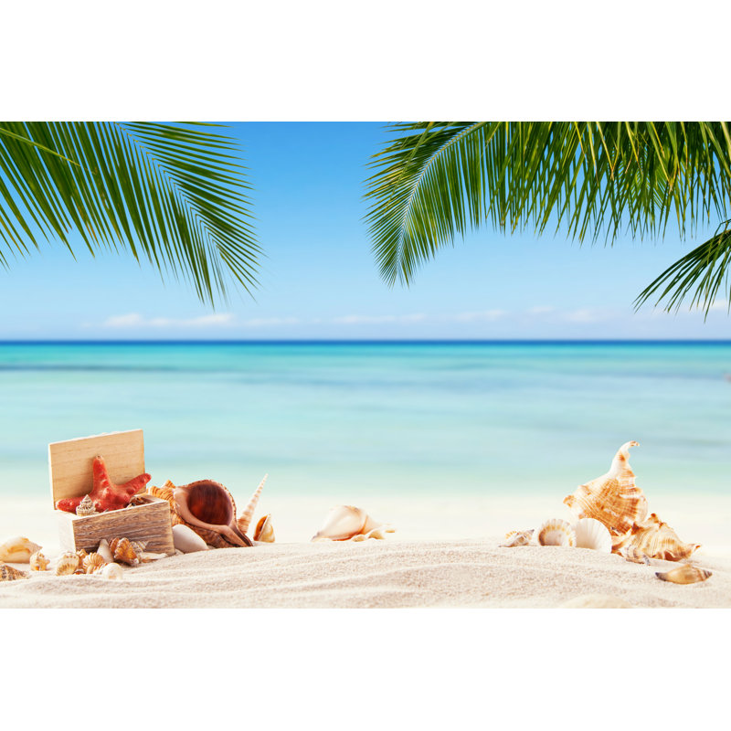 Summer Sandy Beach by Jag_cz - Wrapped Canvas Print, 51cm H x 76cm W x 3.8cm D