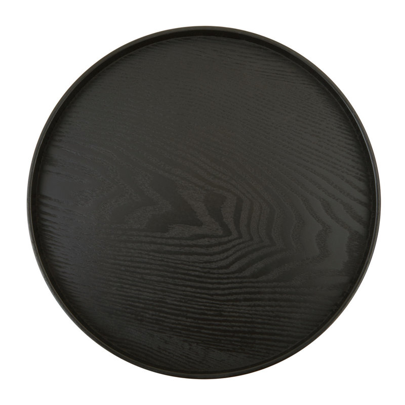 Sayreville Solid Wood Tray, 27cm H x 27cm W x 2cm D, Black