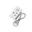 Recessed Power Outlet with 2 USB Ports, Flush Mount Built-in Desk Power Strip with 1 AC Socket for Furniture Countertop Nightstand