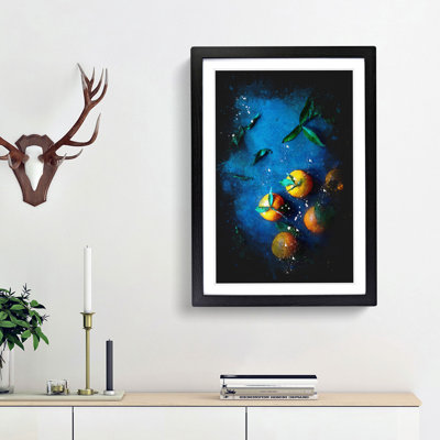 Fresh Oranges - Picture Frame Graphic Art Print