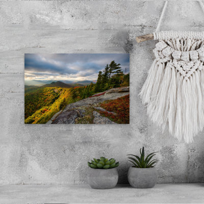 Mountain Landscape From Moxham Mountain In Autumn, Adirondack Mountains, New York, Usa Abstract Contemporary Forest Landscape Wall Art