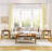 Side Table with Woven Shelf, Boho Side Table with Storage