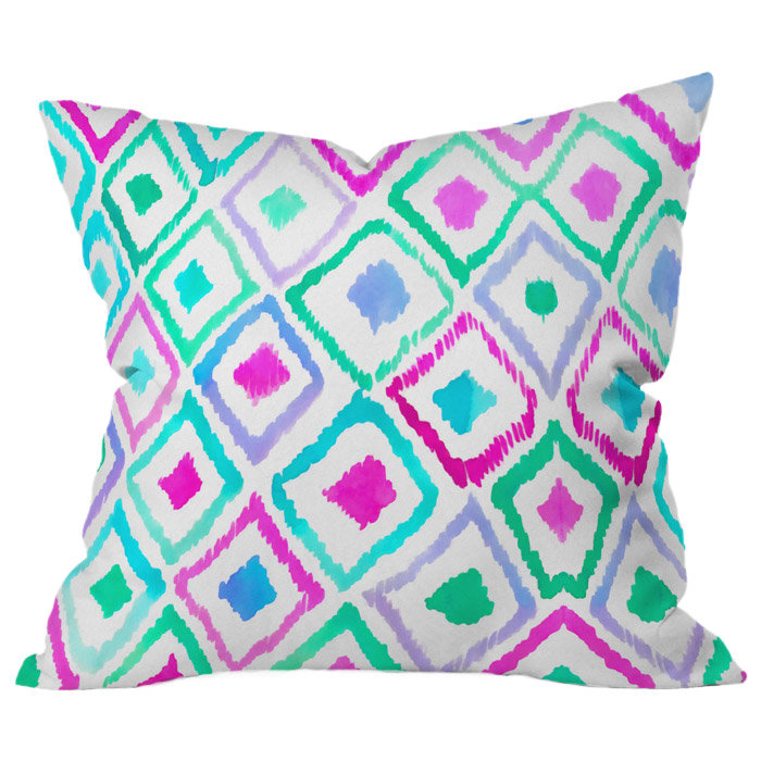 Watercolor Throw Pillow, 20" x 20"