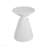 Outdoor White Marble Retro Speckled Textured All-Weather MGO Side Table – Indoor End Table for Home, Office, Living Room & Patio Decor