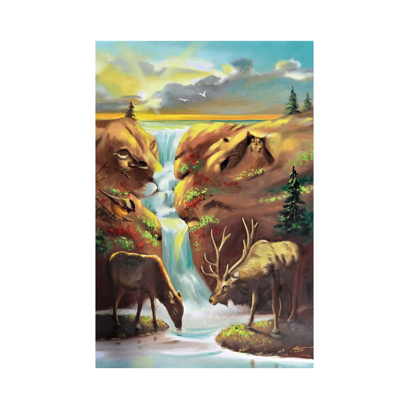 Nine Lives by D. "Rusty" Rust - Gallery-Wrapped Canvas Giclée on Canvas, 66.04 cm H x 45.72 cm W x 1.91 cm D, Canvas