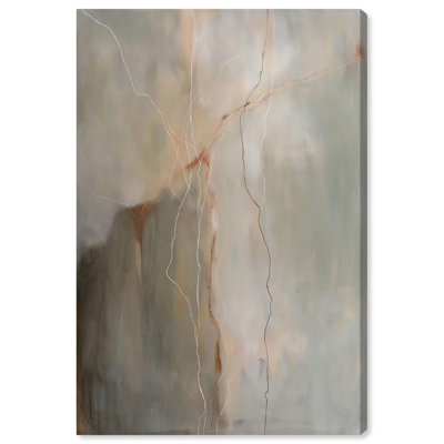 Fiery Traces IV Canvas Minimalist Abstract by Art Remedy