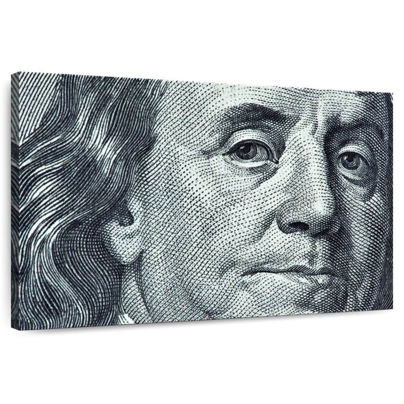 Leisha Benjamin Franklin, 8" H x 12" W