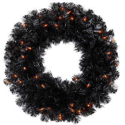 Guirlande d'Halloween artificielle pré-éclairée 24 po
