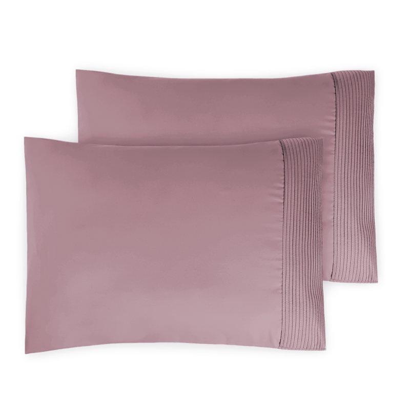 Deux taies d'oreiller à ourlet plissé en microfibre Eldon par Southshore Fine Linens, Très grand, Lavande