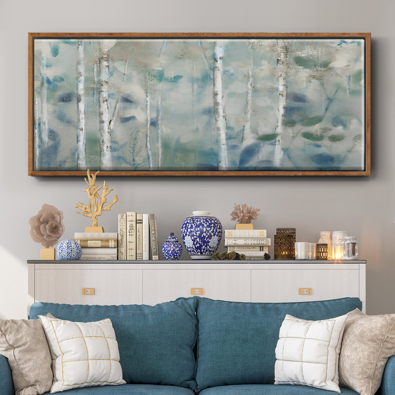 Zen Forest II- Framed Canvas, 20" H x 50" W