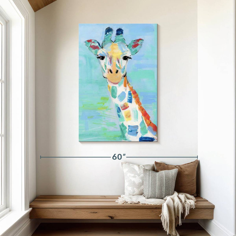 Girafe fraîche, H 45 po x l 30 po
