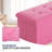 Incera Upholstered Folding Storage Ottoman Bench, Button Tufted Ottoman Footrest, End of Bed Bench-1795595303