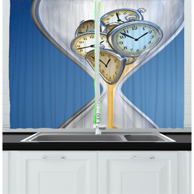 No Theme Pointed Kitchen Curtain