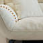 Coussin modulaire 110,24 "blanc 100% polyester-129489663
