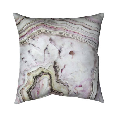Agate - 16"x16" Throw pillow - Poly twill - Print on demand