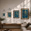 Single Stem in Gold Botanical - Framed Print-1162143871-1162143846