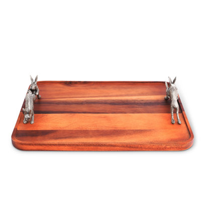 Garden Friends Solid Wood Decorative Tray