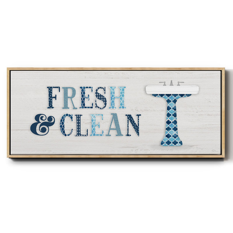 Fresh and Clean - toile encadrée, H 8 po x l 20 po