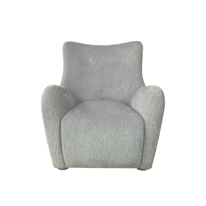 Chaise d'appoint pivotante en tissu de zinc avec sièges confortables et design transitionnel pour les intérieurs modernes