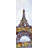 " Abstract Paint Splash Eiffel Tower "