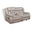 Causeuse coulissante avec console Taupe