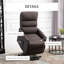 Fauteuil inclinable électrique pour personnes âgées, Fauteuil inclinable électrique avec télécommande, Poches latérales pour le salon
