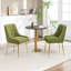 Chaise d'appoint rembourrée en velours Mayreli-1841683239