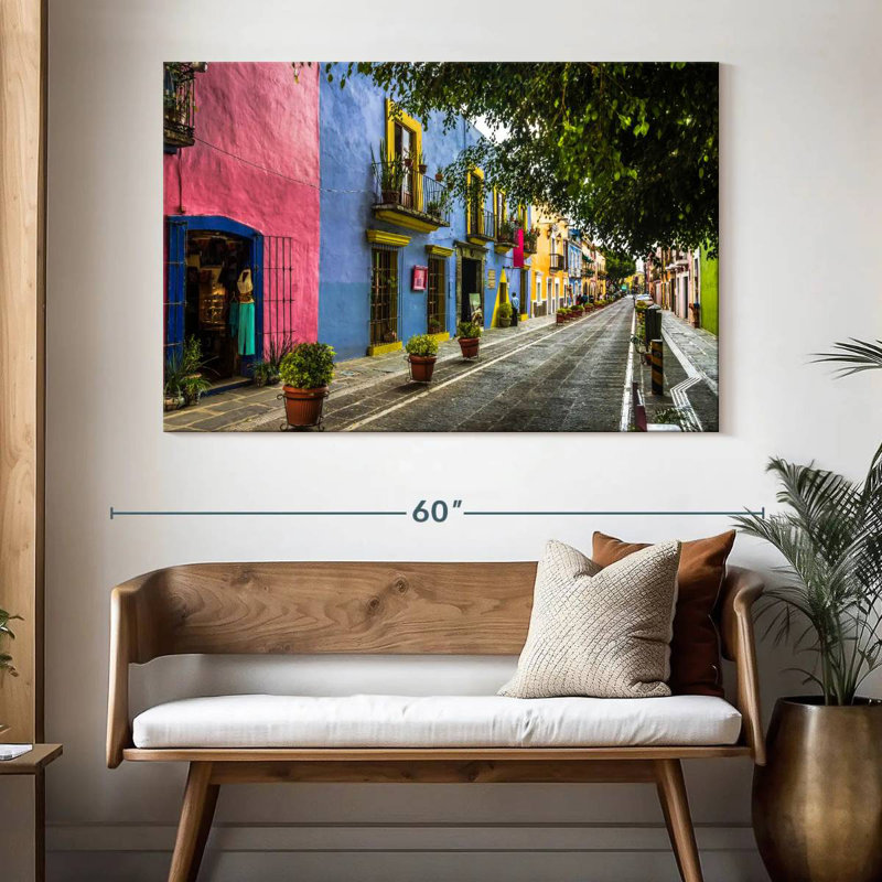 Sirci, rue mexicaine, H 34 po x l 51 po