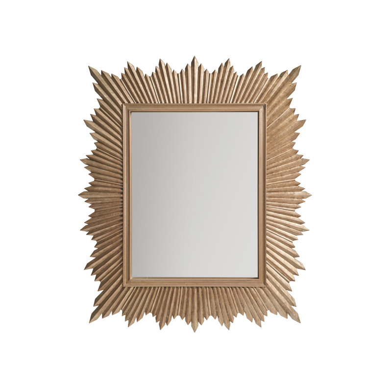 Rendezvous Rectangle Solid Wood Mirror