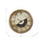Horloge murale surdimensionnée 30 po, mécanisme d'engrenage, or antique, style transitionnel | Idée cadeau