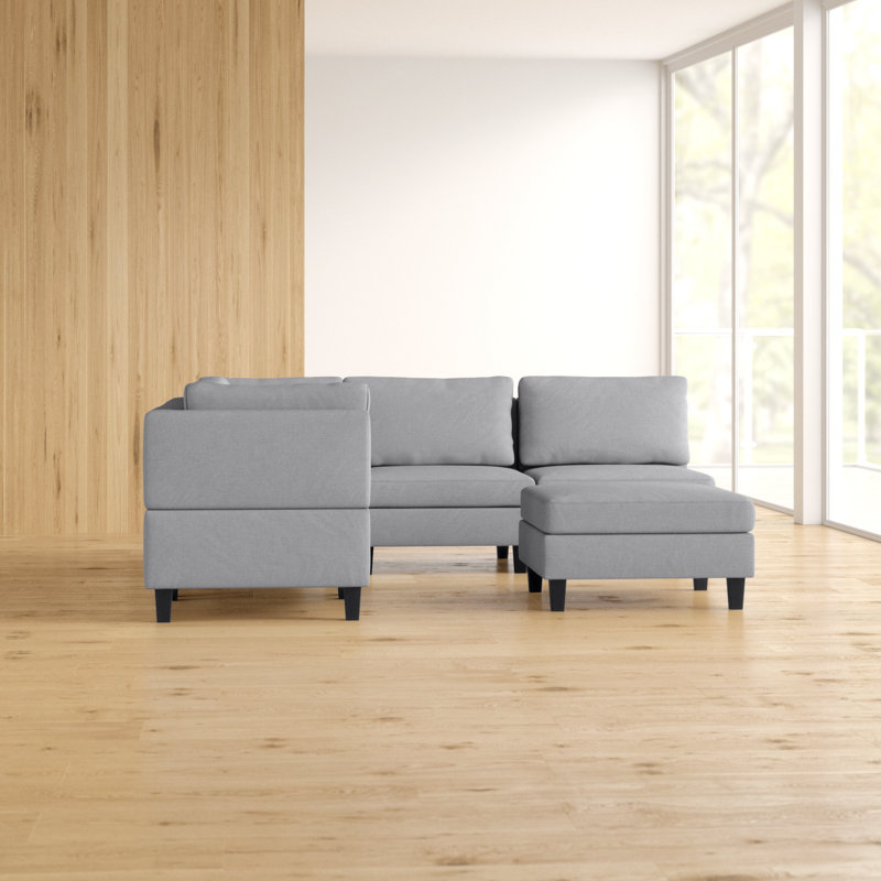 Wodella 3 - Piece Living Room Set, Light Grey