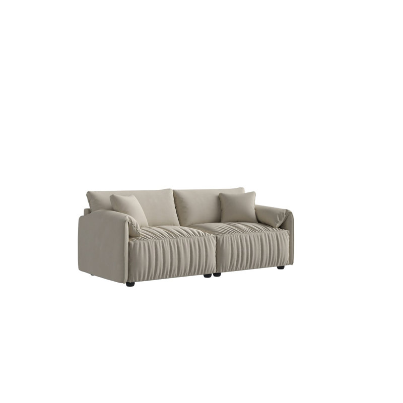 Wollert Fabric 75.62'' Reception Loveseat