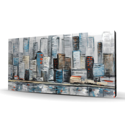 Toile abstraite urbaine abstraite