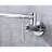 Wall Mounted Kitchen Pot Filler Faucet, Folding Feature, 360 Rotation, Brass Made, , Double Handles For Accurate And Stable Water Flow Control, Corrosion-1180200872