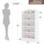 Bibliothèque moderne à 5 tablettes en bois-78302680