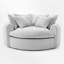 Fauteuil demi-tonneau rembourré-311225527