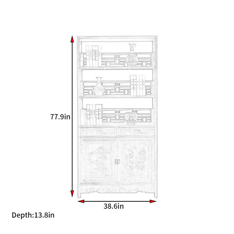 Nouvelle bibliothèque de style minimaliste classique chinois