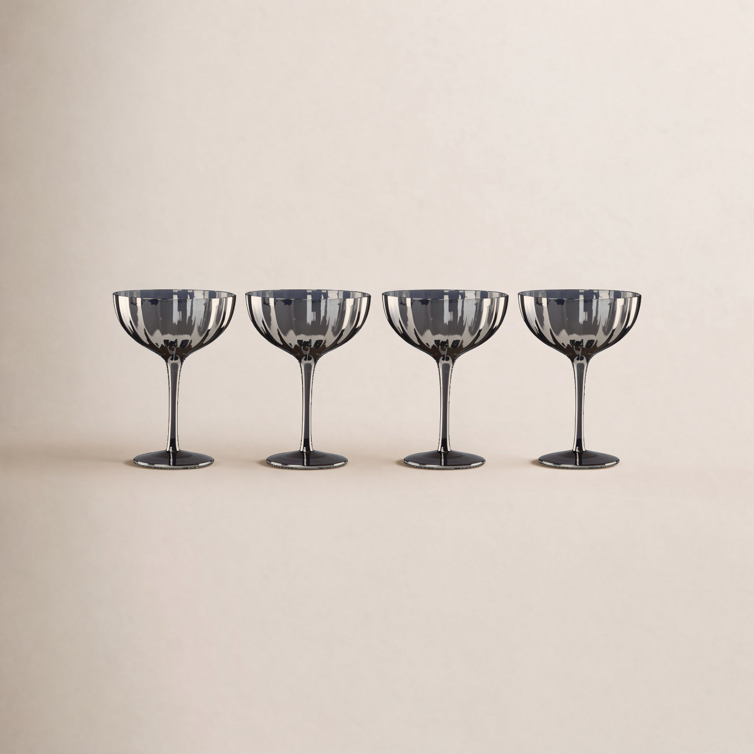 Ribbed Coupe Glass