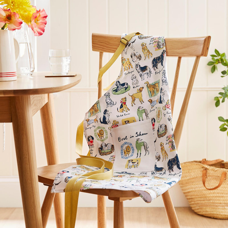 Animal Print Cotton Bib Apron