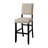 Bega 5Pc Bar Height Table And Chair Set, Ivory, Solid Wood-111450539
