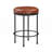 Faux Leather Backless Counter Height Stool