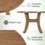 Round Solid Wood Dining Table