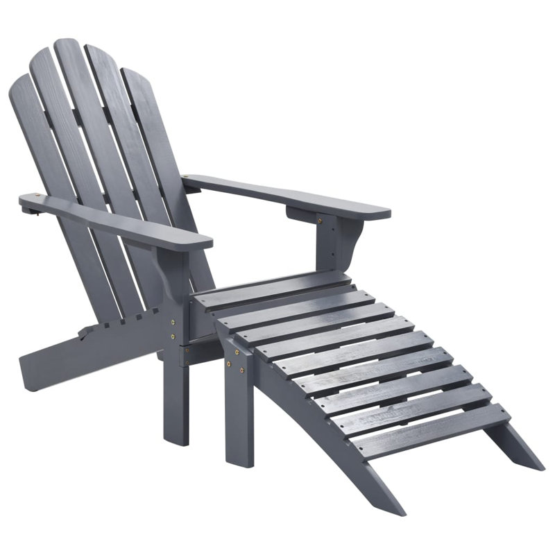 Chaise Adirondack Elderton, gris